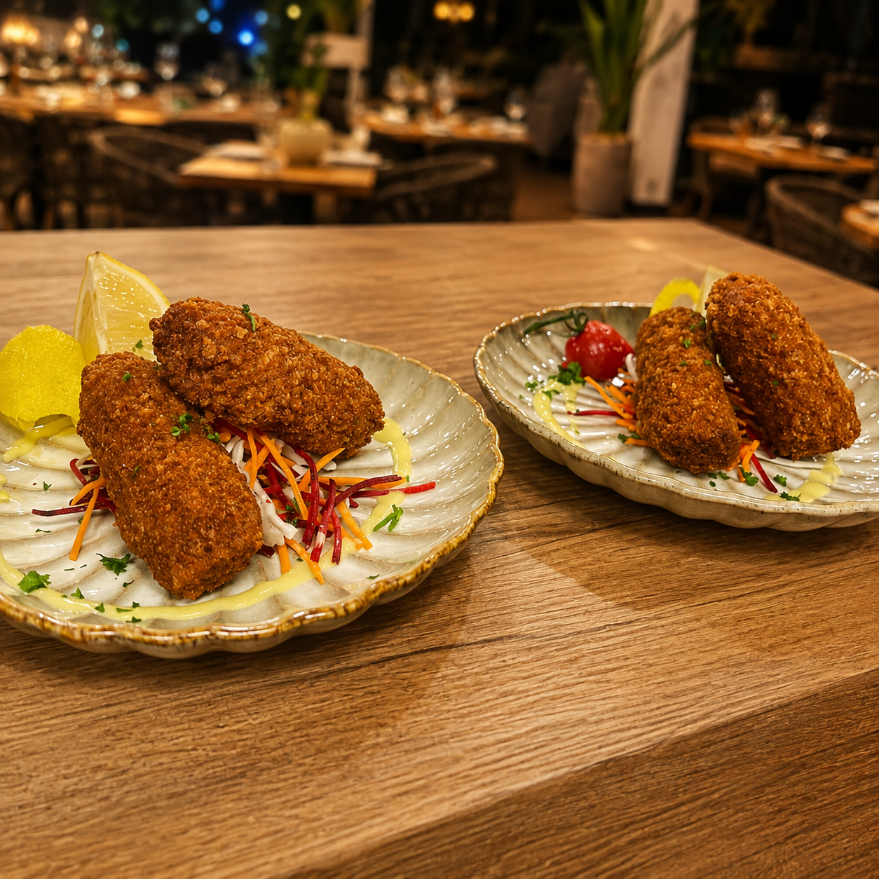 Huisgemaakte garnaalkroketten of Kaaskroketten 1stuk
