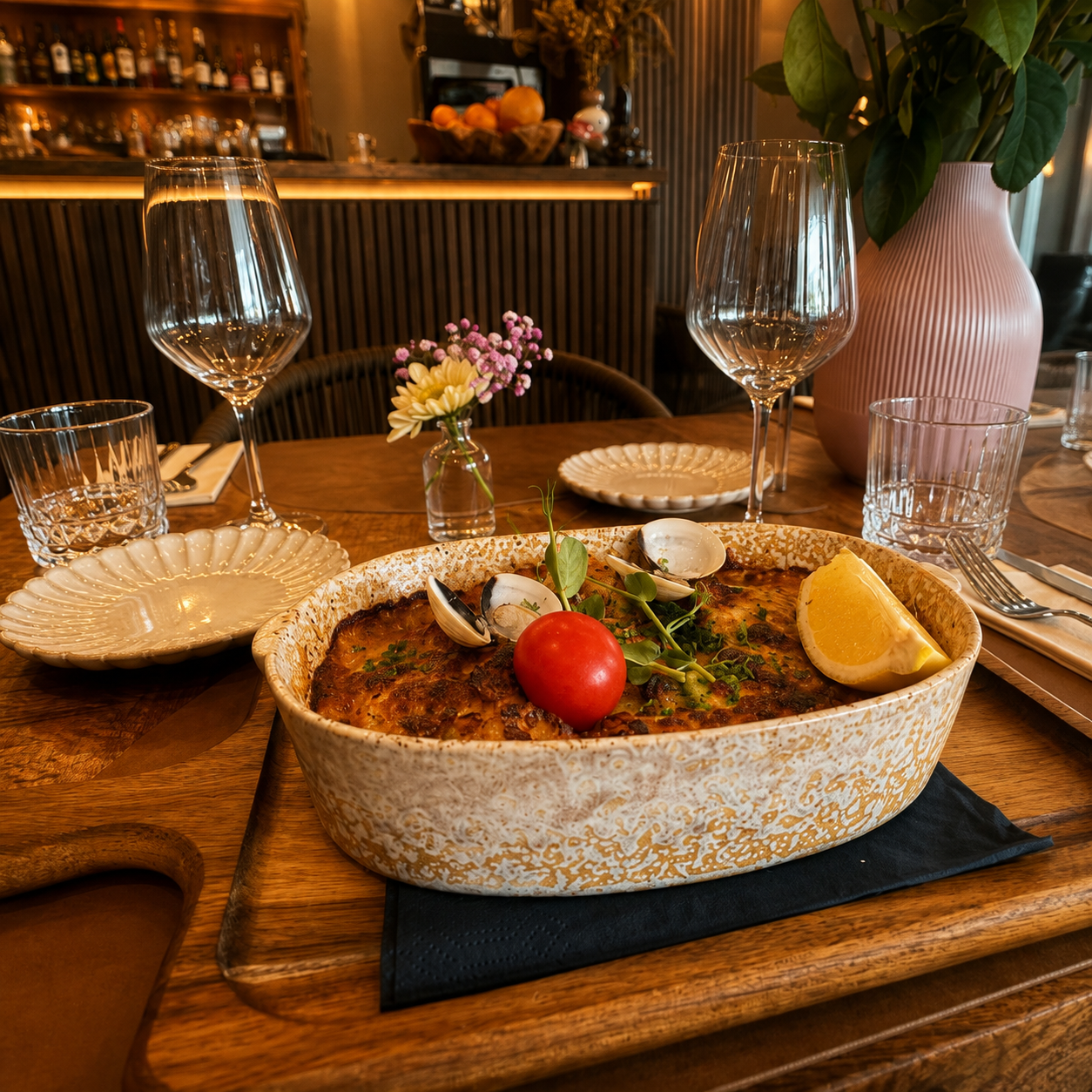 Oostends vispannetje met bisque van kreeft – Huis Specialiteit