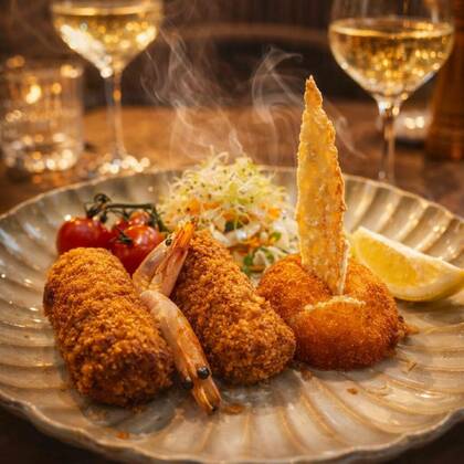 Huisgemaakte garnaalkroketten of Kaaskroketten 1stuk